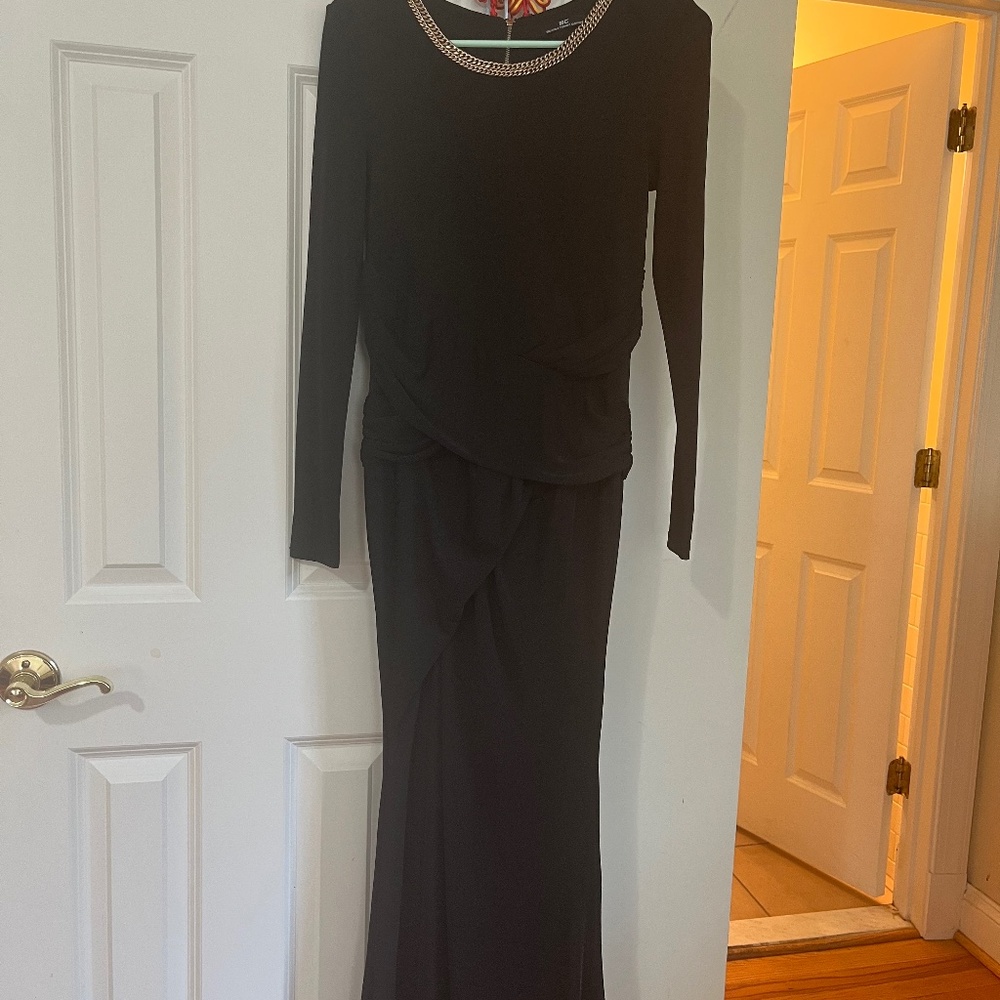 Black maxi dress